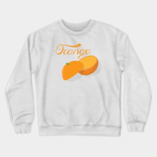 Orange Crewneck Sweatshirt